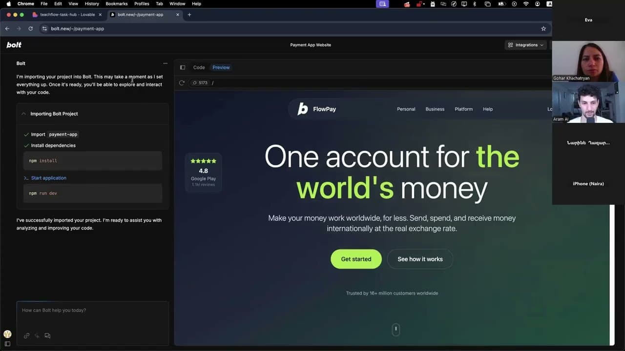 Кадр из вебинара об использовании ИИ в классе.